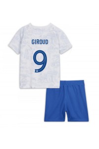 Fotbalové Dres Francie Olivier Giroud #9 Dětské Venkovní Oblečení MS 2022 Krátký Rukáv (+ trenýrky)